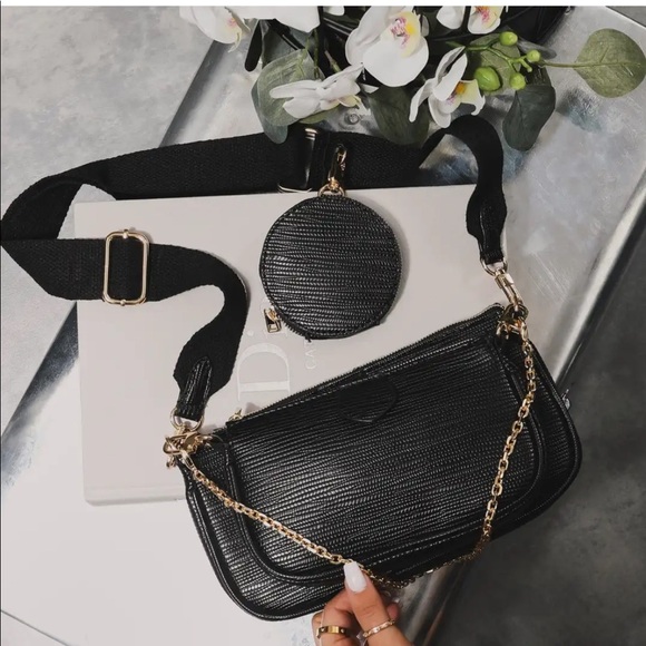 Black Crossbody with Coin Bag - Picture 2 of 4